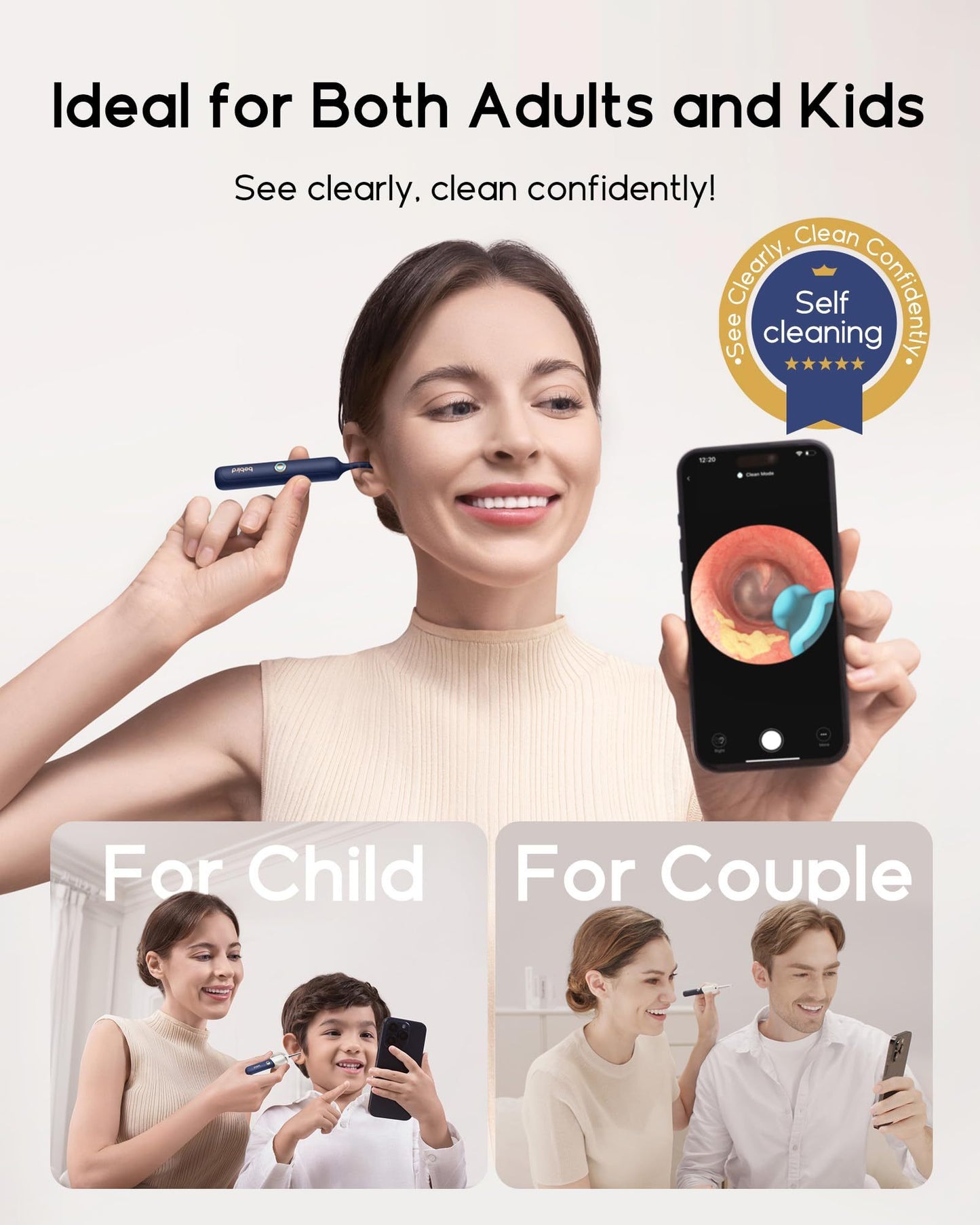 SnakeCam™ - Nettoyant visuel pour les oreilles